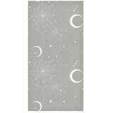 Tapeta - Cosmic Fireworks - Elegant pattern with moons and stars on a gray background. 50x1000 Vodootporna | shoptok.hr