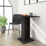 Bistro stol crni 60 x 60 x 75 cm od konstruiranog drva Cijene