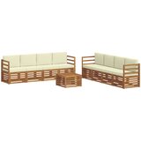  Set vanjskih sofa 9 kom. Prirodna i krem | shoptok.hr