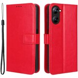 INORCO Ovitek za telefon s teksturo keperja proti praskam za Infinix Note 12 VIP 4G, stojalo za kartice, usnjena torbica TPU+PU, (22036819) Cene