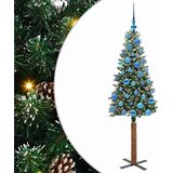 vidaXL Ožja jelka med 150 LED Zelena in Bela 150 cm PVC in trden bor, (5000072989) | Shoptok.si