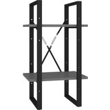 Maison Chic Knjižna omara - Knjižni regal 2-nadstropna siva 40x30x70 cm iverna plošča, (21724639) Cene