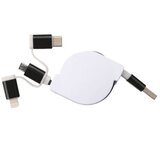 Kabel ZA PUNJENJE UVLAČNI USB SA 3 KONEKTORA MACMA 2165203 CRNI | shoptok.hr