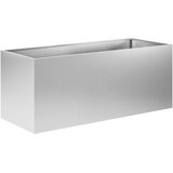  Vrtna saksija Srebrna 100 x 40 x 40 cm Pocinčani čelik | shoptok.hr