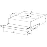  Teleskopska kuhinjska napa 50cm Inox BT-233 | shoptok.hr