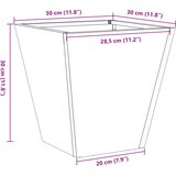  Vrtna sadilica antracit 30x30x30 cm čelična | shoptok.hr