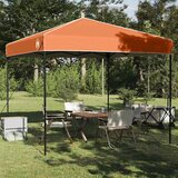 Šator s nadstrešnicom Narančasta 243 x 243 x 251 cm tkanina | shoptok.hr