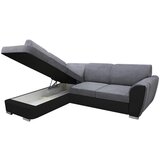 MID.YOU KOTNA SEDEŽNA GARNITURA, velur siva, črna | Shoptok.si