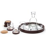 Liiton The Peaks kozarci za viski s steklenico, podstavki in pladnjem, 15-delni luksuzni set - 1 set | Shoptok.si