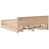  Okvir kreveta bez madraca s uzglavljem 200x200 cm od borovine | shoptok.hr