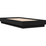  Okvir za krevet crni 90 x 190 cm od konstruiranog drva | Eponuda.ba