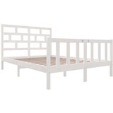  Okvir za krevet od masivne borovine bijeli 120 x 200 cm | shoptok.hr