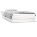 Okvir kreveta bijeli 75x190 cm za jednu osobu masivno drvo | shoptok.hr