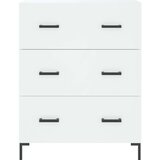  Visoka komoda bijela 69 5x34x180 cm konstruirano drvo | shoptok.hr