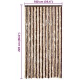  Zastor protiv insekata bež-svjetlosmeđi 100 x 220 cm šenil | Eponuda.ba