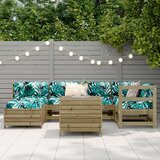  7-dijelni set vrtnih sofa od impregnirane borovine | shoptok.hr
