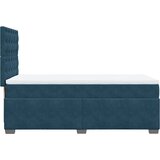 Box spring krevet s madracem plavi 90x200 cm baršunasti | shoptok.hr