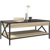 vidaXL Stolić s beskonačnim LED svjetlima boja hrasta 90x50x38 cm | shoptok.hr