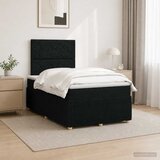  LED okvir za krevet s madracem Crna 120 x 200 cm Tkanina | shoptok.hr