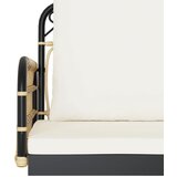  Klupa za ljuljanje s jastucima 105x58x38 cm poliratan i čelik | shoptok.hr