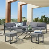 Beldano Lounge Garnitura Rio 2, Črna, Antracit, 5-Delni Set | Shoptok.si