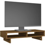  Stalak za monitor boja meda 60 x 27 x 14 cm od masivne borovine | shoptok.hr