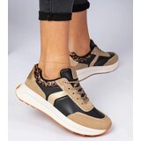 Gemre Black women's sneakers with glitter and animal print Markuta | shoptok.hr