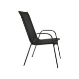 Kondela Zložljiv stol, temno siva/črna, ALDERA | Shoptok.si