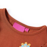 Dječja majica s dugim rukavima boja konjaka 116 | shoptok.hr
