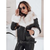 DStreet Kurtka damska zimowa GIRLROCK czarna ramoneska z futerkiem | shoptok.hr