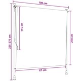  Vanjska Roleta Pijesak 100 x 270 cm - Pijesak 100 x 270 cm | shoptok.hr