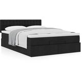 vidaXL Otomanski okvir kreveta s madracem crni 140x200cm od tkanine Cijene