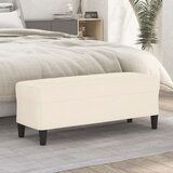 The Living Store Klop krem 100x35x41 cm žamet - Klop, (21494863) | Shoptok.si