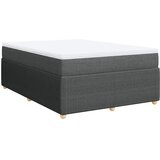  Krevet s oprugama i madracem tamnosivi 140x190 cm od tkanine | shoptok.hr