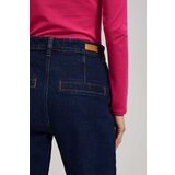 Marisse Mid-Rise Wide-Leg Jeans In Navy Blue | Eponuda.ba