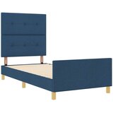  Krevetna konstrukcija s uzglavljem Plava 80 x 200 cm tkanina | Eponuda.com