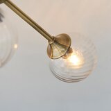  Endon 103171 - Luster na šipci ALLEGRA 6xE14/7W/230V mesing/prozirno | Eponuda.com