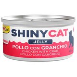 Gimcat Vlažna hrana za mačke Shiny cat, Piletina i kraba, 70g Cene