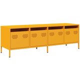 Maison Chic TV omarica - TV stojalo - Televizijska omarica gorčično rumena 135x39x43,5cm hladno valjano jeklo, (21699281) Cene