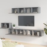  5-dijelni set TV ormarića sivog sonome konstruirano drvo | shoptok.hr