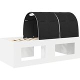  Krevetna konstrukcija s tunelom s policom 3 pcs Bijela i crna | shoptok.hr