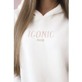 Kesi Insulated cotton set, sweatshirt with embroidery + ecru trousers | shoptok.hr