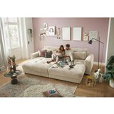 MID.YOU VELIKA ZOFA, krem barve tekstil, leseni material | Shoptok.si
