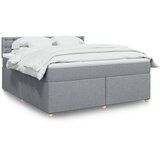  Krevet s oprugama i madracem svjetlosivi 180x200 cm od tkanine | shoptok.hr