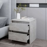 vidaXL noćni ormarić siva boja betona 45 x 34,5 x 44,5 cm od iverice | shoptok.hr