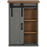 vidaXL Viseći ormarić HALDEN s kliznim vratima sivi 49x22,5x70 cm bor | shoptok.hr