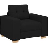 SOFA 3 pcs Crna 221 x 80 x 80 cm Platnasta tkanina | Eponuda.ba
