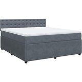 Krevet s oprugama i madracem tamnosivi 180x200 cm baršunasti | shoptok.hr