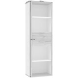 XORA regal 65,5/198,3/41,3 cm bela, barve hrasta | Shoptok.si