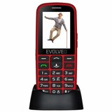 Evolveo mobilni telefon easyphone EP-550 senior, rdeč Cene